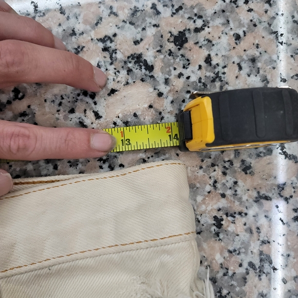 Two-Tone Distressed Denim Shorts - Picture 3 of 7